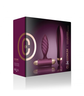 Набор анальная пробка и вибратор Rocks Off Desire, фиолетового цвета - No Taboo