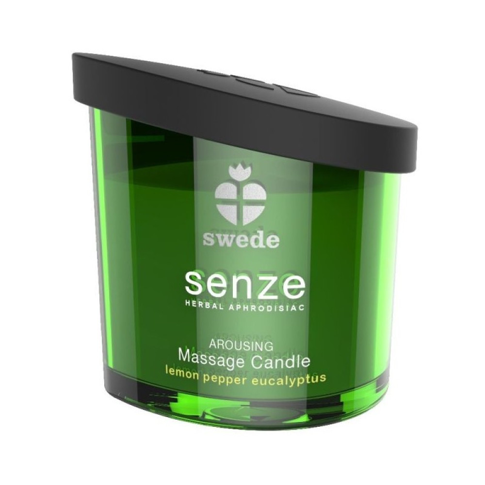 Масажна свічка Swede Senze, з ароматом лимона перцю та евкаліпту, 50 мл (53568), zoom
