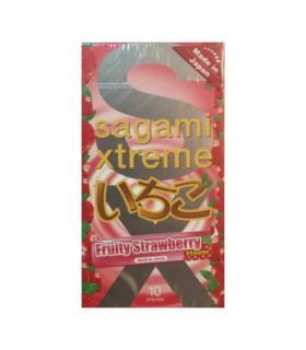 Презервативы латексные Sagami Xtreme Strawberry, 10 шт - No Taboo