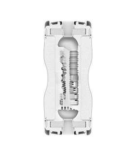 Мастурбатор нереалистичный с двумя отверстиями Tenga Dual Sensation, рельефный, 15.5 х 6.7 см - No Taboo