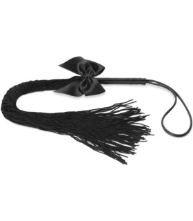 Плетка с бантиком Bijoux Indiscrets, черная - No Taboo