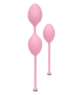 Набір вагінальних кульок із кристалами Сваровські Pillow Talk, рожеві - No Taboo