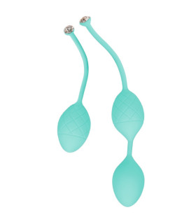 Набор вагинальных шариков с кристаллами Сваровски Pillow Talk, мятные - No Taboo