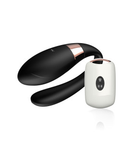 Вибратор для пар с дистанционным управлением, черный - No Taboo