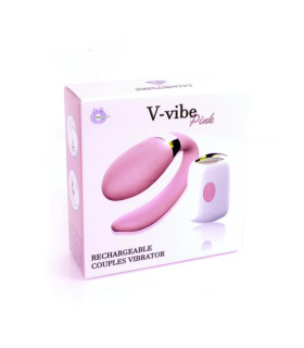 Вибратор для пар, с дистанционным управлением, розовый - No Taboo