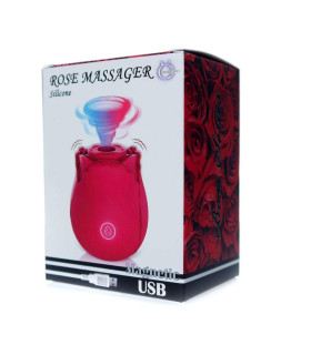Вакуумный стимулятор клитора с вибрацией в виде розы Rose, розовый, 6 х 1.5 см - No Taboo