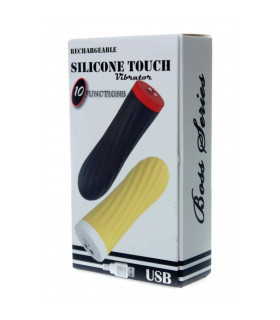 Вибропуля силиконовая, желтая, 8.5 х 2.5 см - No Taboo