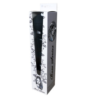 Вибромассажер с гибкой головкой, черный, 35 х 7 см - No Taboo