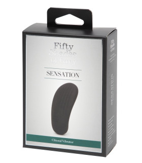 Вібратор для клітора Sensation Fifty Shades Of Grey, чорний, 8 х 3 см - No Taboo