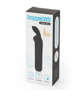 Вибропуля Happy Rabbit, черная, 11 см - No Taboo