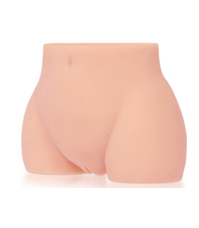 Мастурбатор вагіна реалістичний з вібрацією Kokos Cherry, з двома отворами вагіна та анус, кібершкіра - No Taboo