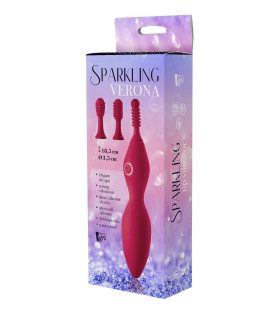 Вибратор для клитора с насадками Dream Toys Sparkling Verona, розовый - No Taboo