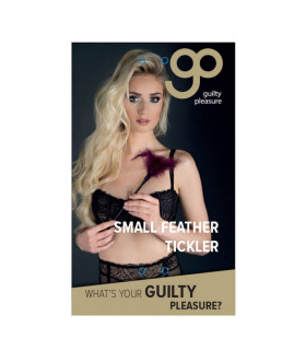 Перо з короткою ручкою Guilty Pleasure, фіолетове, 32 см - No Taboo