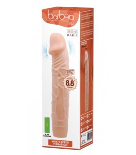 Вибратор реалистичный Barbara Bob, черный, 22.5 см х 4.5 см - No Taboo