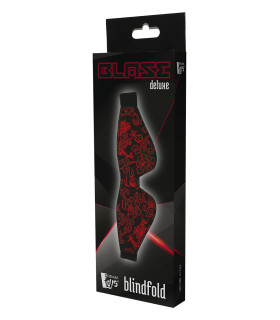 Маска на глаза черного цвета с красным узором - No Taboo