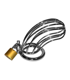 Пояс верности с тремя кольцами Runyu, металлический, серебряный - No Taboo