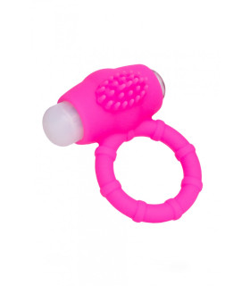 Кільце ерекційне з вібрацією, рожеве, 2.5 см - No Taboo