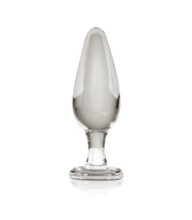Анальная пробка Icicles No. 26, стеклянная, прозрачная, 11.5 х 3.8 см - No Taboo