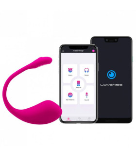Виброяйцо Lush 2 Lovense, с управлением через приложение, розовое, 18 х 4 см - No Taboo