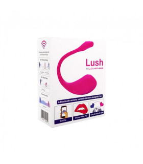 Виброяйцо Lush 2 Lovense, с управлением через приложение, розовое, 18 х 4 см - No Taboo