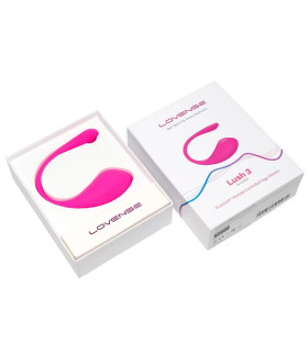 Виброяйцо Lovense Lush 3 с управлением через приложение, розовое, из силикона, 18 х 3.5 см - No Taboo