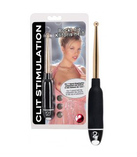 Вибратор для клитора точечный You2Toys, черный, 16.5 х 0.7 см - No Taboo