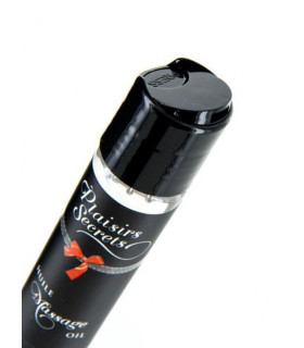 Масло для массажа со вкусом ванили Plaisir Secret, с афродизиаком, 59 мл - No Taboo