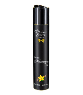 Масло для массажа со вкусом ванили Plaisir Secret, с афродизиаком, 59 мл - No Taboo