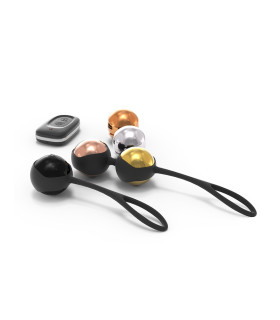 Набір вагінальних кульок Dorcel, зі зміщеним центром ваги та вібрацією, різнокольорові. - No Taboo