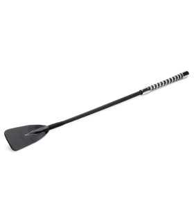 Стек со стразами XR Brands, кожаный, черный, 55 см - No Taboo