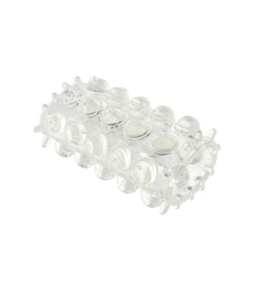 Насадка на пеніс Toy Joy, рельєфна, прозора, 6.5 х 2 см - No Taboo