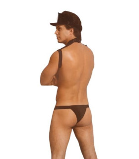 Костюм соблазнительного полицейского L/XL Sunspice, черный, 2 предмета - No Taboo