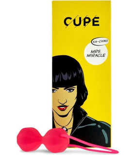 Вагінальні кульки рельєфні Mrs. Miracle Cupe, силіконові, рожеві, 60 г - No Taboo