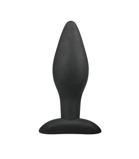 Анальная пробка M Easytoys, силиконовая, черная, 12 х 4 см - No Taboo