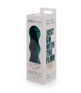 Фаллоимитатор нереалистичный Gildo, стеклянный, голубой, 17.6 х 3.8 см - No Taboo