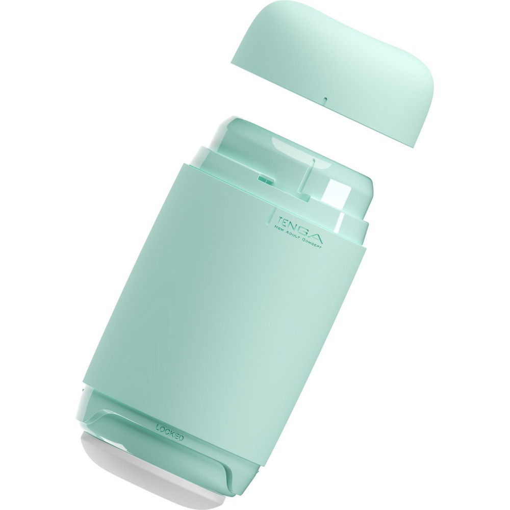 Мастурбатор нереалістичний Tenga Puffy Mint Green, рельєфний, м'ятний, 15 х 4.5 см (214948), zoom