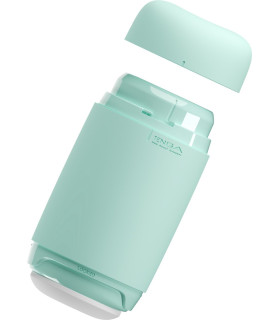 Мастурбатор нереалистичный Tenga Puffy Mint Green, рельефный, мятный, 15 х 4.5 см - No Taboo