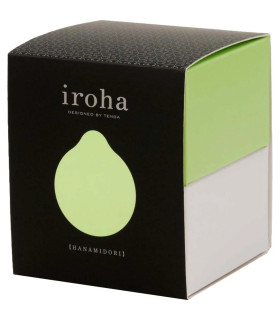 Вибратор для клитора Iroha Midori Tenga, медицинский силикон, мягкость зефира, зеленый - No Taboo