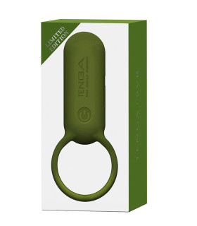 Эрекционное кольцо с вибрацией SVR Tenga, хаки, 3.1 см - No Taboo