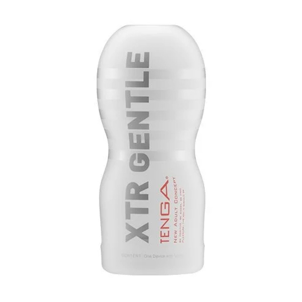 Мастурбатор у колбі рельєфний Tenga Original Xtra Gentle, білий, 15.5 х 4.5 см (214952), zoom