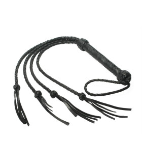 Флоггер-кнут Strict Leather, кожаный, черный, 91 см - No Taboo