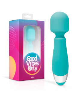 Вібратор-мікрофон Aida Good Vibes Only, силіконовий, блакитний, 16 х 4 см - No Taboo