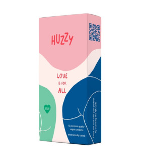 Гумки веганські латексні Huzzy, 12 шт. - No Taboo