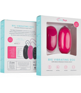 Виброяйцо XL Easytoys, с дистанционным пультом, силиконовое, розовое, 8 х 3.8 см - No Taboo