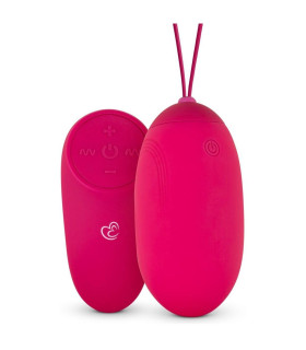Виброяйцо XL Easytoys, с дистанционным пультом, силиконовое, розовое, 8 х 3.8 см - No Taboo