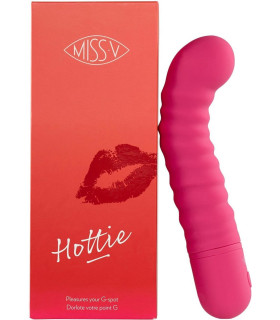 Вибратор для точки G Hottie Miss V, силиконовый, розовый, 18 х 3.4 см - No Taboo