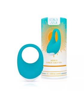 Эрекционное кольцо с вибрацией Jose Cala Azul, силиконовое, голубое, 3 см - No Taboo
