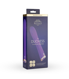 Вибратор для точки G Dutchess Royals, силиконовый, фиолетовый, 20 х 3.5 см - No Taboo