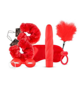 Набор секс-игрушек и БДСМ-аксессуаров LoveBoxxx I Love Red, 6 предметов, красный - No Taboo