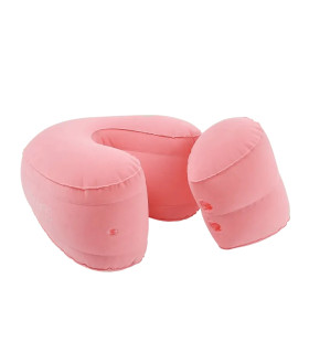 Набір подушок для сексу з отворами для секс-іграшок Sevanda Sit & Ride, рожеві, 2 шт. - No Taboo